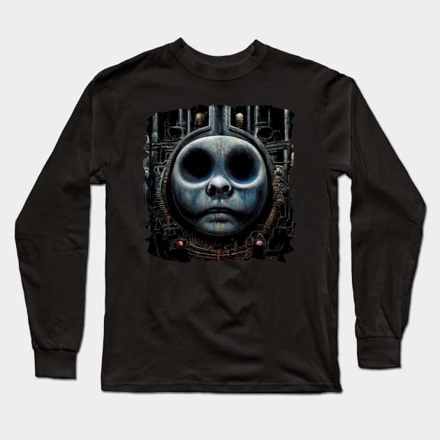 HR Giger - Thomas the Tank Engine Long Sleeve T-Shirt by Mikaeus